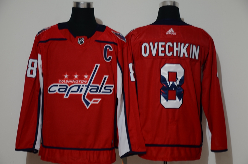 Men Washington Capitals #8 Ovechkin red Hockey Stitched Adidas NHL print Jerseys ->pittsburgh penguins->NHL Jersey